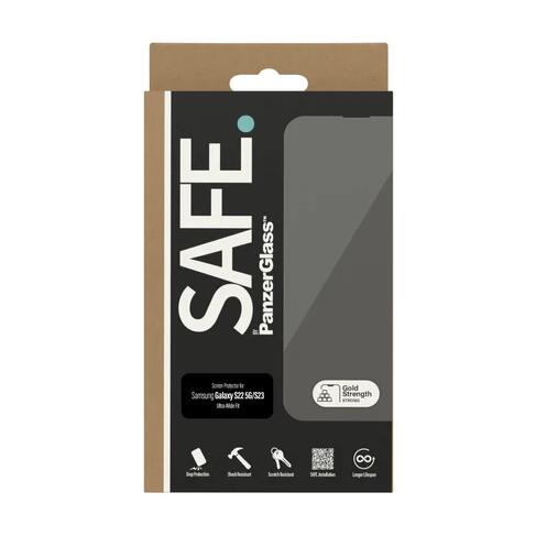 SAFE. by PanzerGlass Ultra-Wide Fit Displyaschutz für Samsung Galaxy S22 5G/ S23 SAFE. by PanzerGlass Ultra-Wide Fit Displyaschutz für Samsung Galaxy S22 5G/ S23